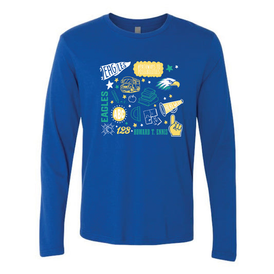 The All Things HTE | Adult Royal Long Sleeve Tee