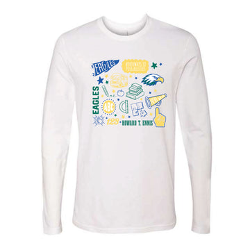 The All Things HTE | Adult White Long Sleeve Tee