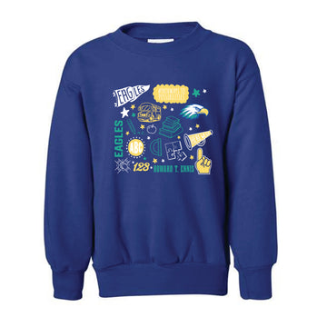 The All Things HTE | Youth Royal Crewneck Sweatshirt