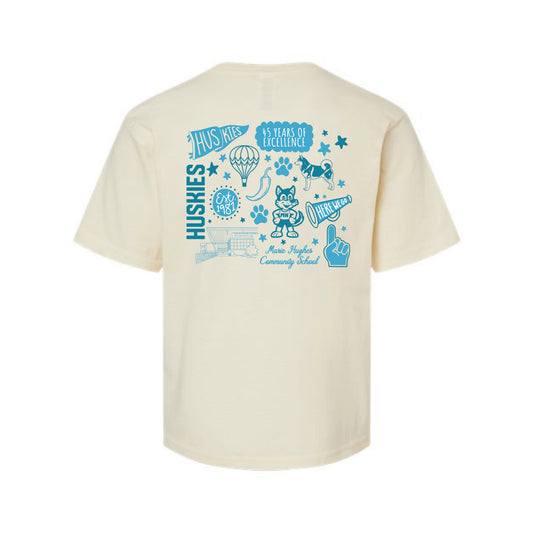 The All Things Huskies | Youth Natural Tee