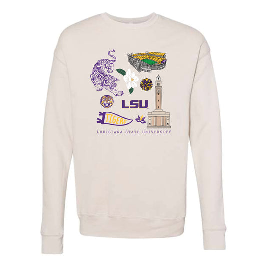 The All Things LSU | Heather Dust Sweatshirt