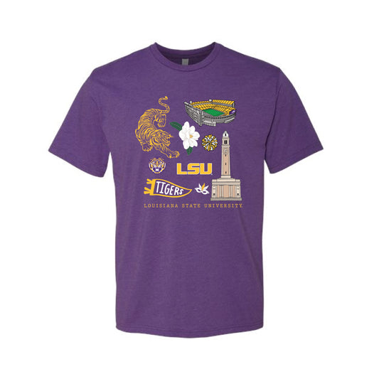 The All Things LSU | Purple Rush Tee