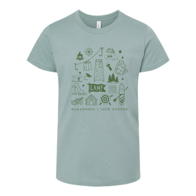 The All Things Marannook | Dusty Blue Youth Tee