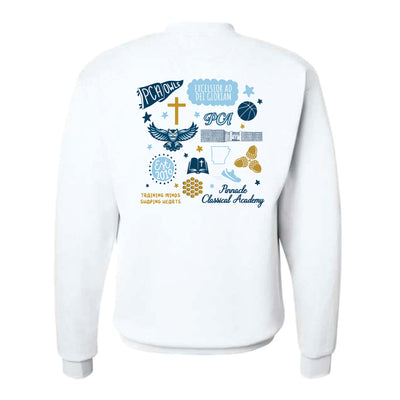 The All Things PCA | Adult White Crewneck Sweatshirt