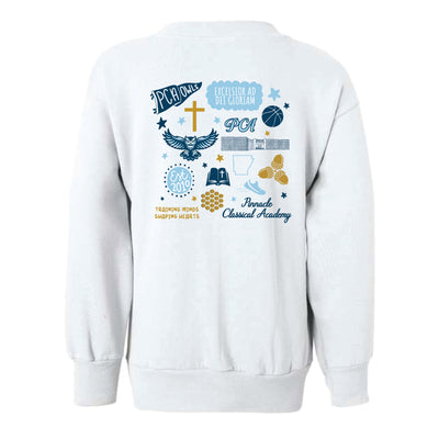 The All Things PCA | Youth White Crewneck Sweatshirt