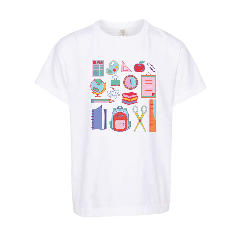 The All Things School | Youth White Tee