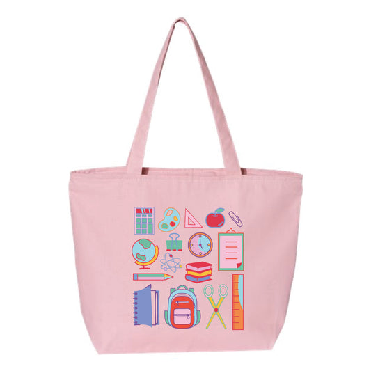 The All Things School | Light Pink Tote