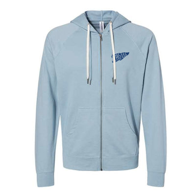 The All Things Southeast Christian | Adult Misty Blue Full-Zip Hooded Sweatshirt