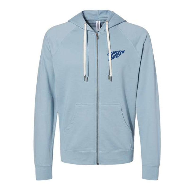 The All Things Southeast Christian | Adult Misty Blue Full-Zip Hooded Sweatshirt