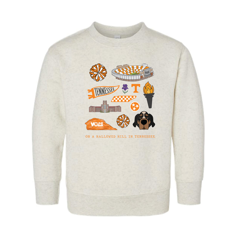The All Things Tennessee | Toddler Natural Heather Sweatshirt