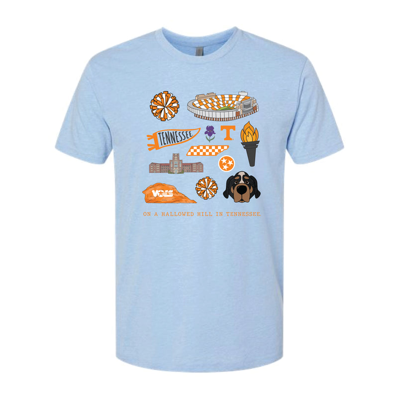The All Things Tennessee | Heather Columbia Blue Tee