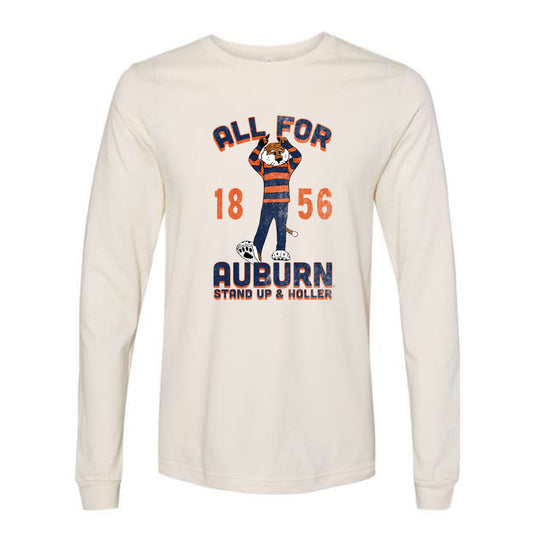 The All For Auburn Aubie | Natural Long Sleeve Tee