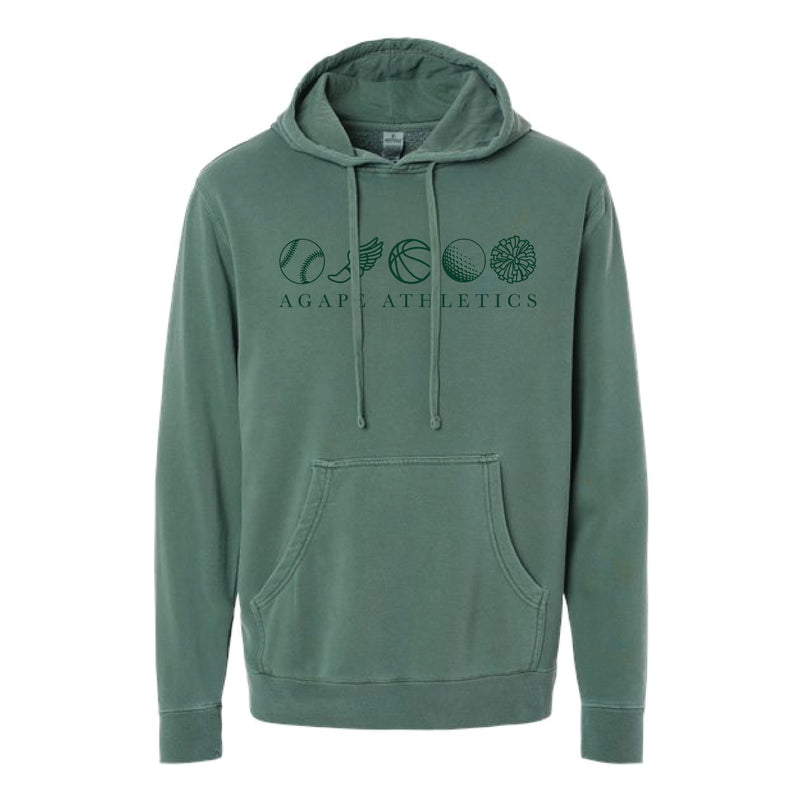 The Alpine Athletics | Adult Pigment Alpine Green Hoodie