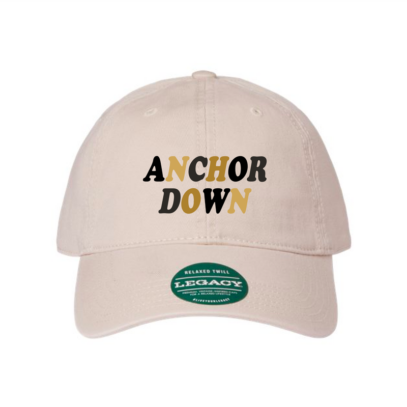 The Anchor Down Rainbow Embroidered | Stone Legacy Dad Hat