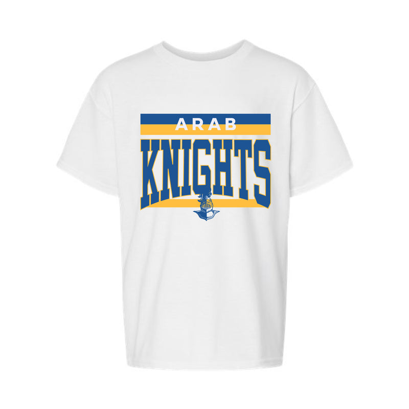 The Arab Knights Stripes | White Youth Tee