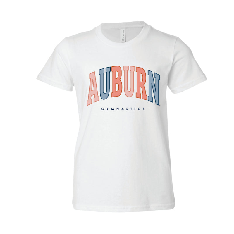 The Auburn Gymnastics Arch | White Youth Tee