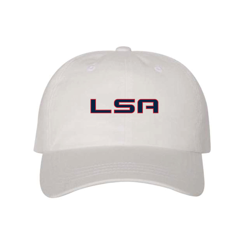 The LSA | Embroidered White Dad Hat