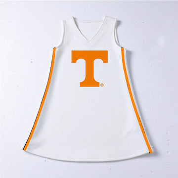 The University of Tennessee | White V-Neck Cheer Dress