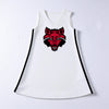 The Arkansas State | White V-Neck Cheer Dress