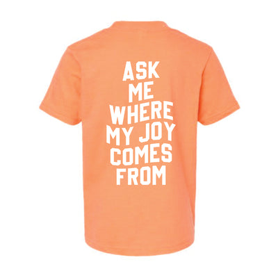 The Where My Joy Comes From | Heather Cantaloupe Youth Oversized Tee