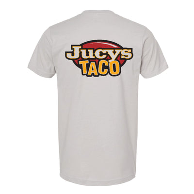 The Jucys Taco Logo | Silver Oversized Tee