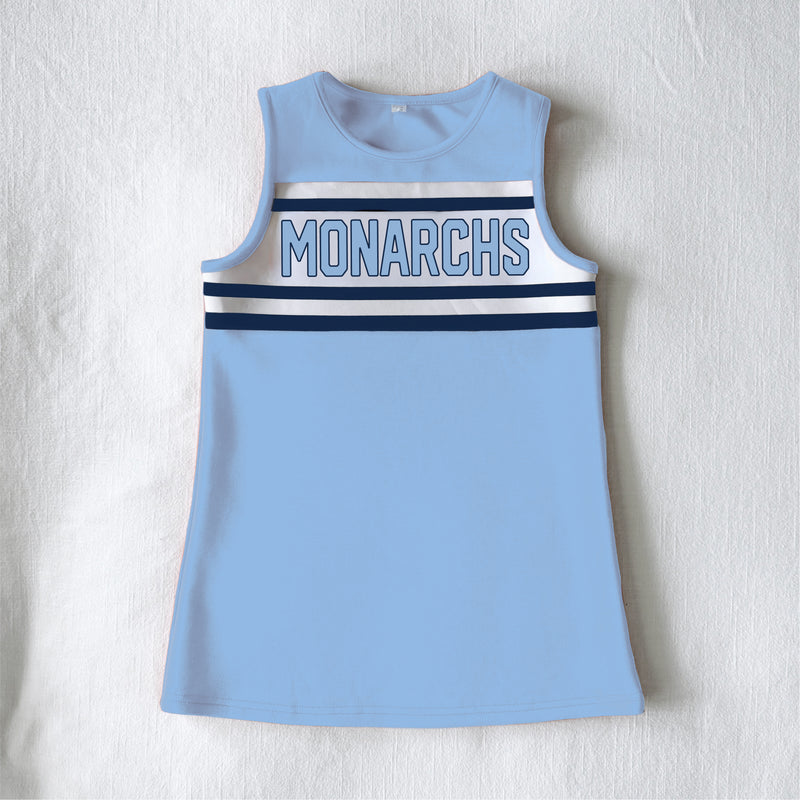 The Old Dominion University | Light Blue Striped Cheer Dress