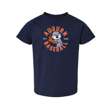 The Aubie Baseball 1895 | Toddler Navy Tee