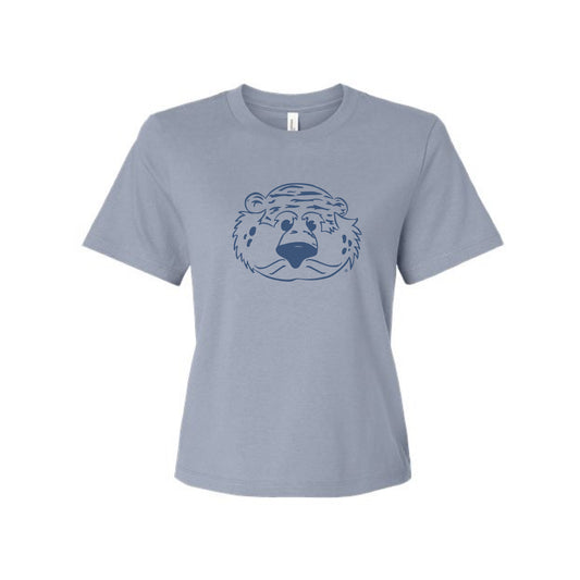 The Aubie Head Outline | Vintage Denim Tee