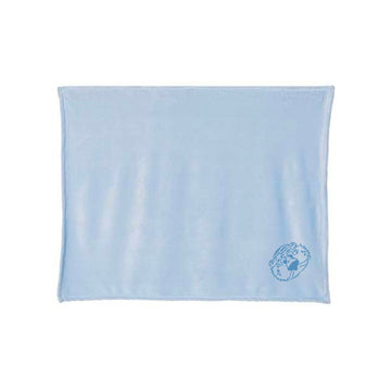 The Aubie Head Outline | Embroidered Baby Blue Blanket