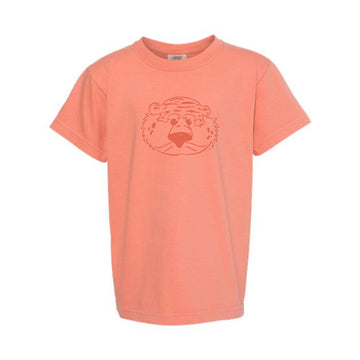 The Aubie Head Outline | Youth Terracotta Tee
