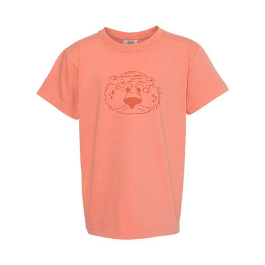 The Aubie Head Outline | Youth Terracotta Tee