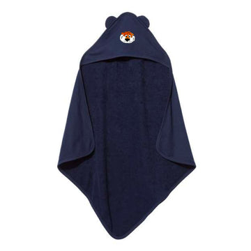 The Aubie Head | Baby Navy Hooded Towel