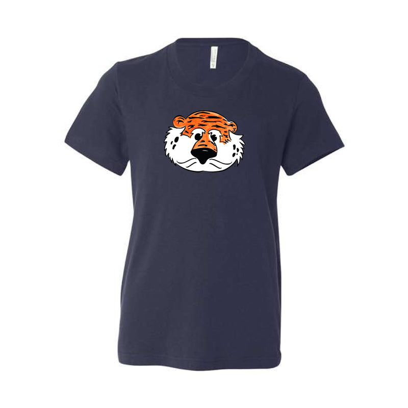 The Aubie Head | Youth Navy Tee