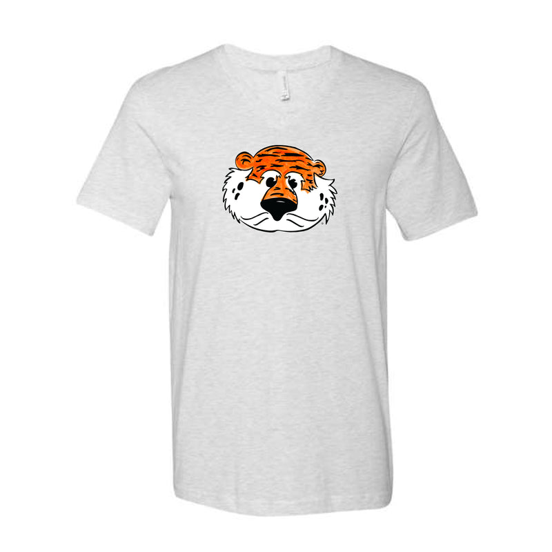 The Aubie Head | Ash V-Neck Tee