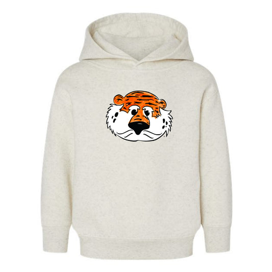 The Aubie Head | Toddler Natural Heather Hoodie