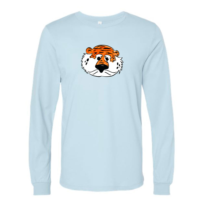 The Aubie Head | Baby Blue Long Sleeve Tee