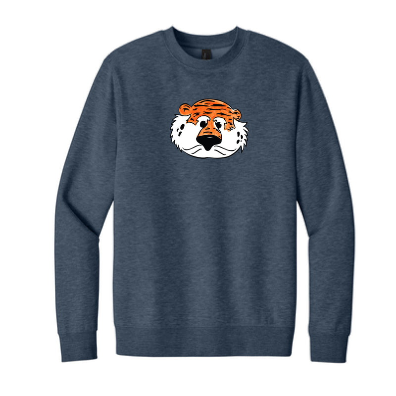 The Aubie Head | Heathered Navy Sweatshirt