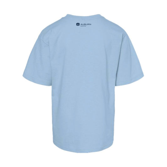 The Aubie Loves Exercise | Youth Light Blue