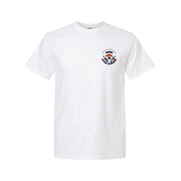 The Aubie Loves Exercise | Adult White Tee