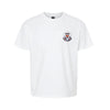 The Aubie Loves Exercise | Youth White Tee