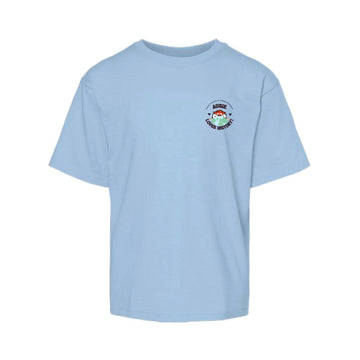 The Aubie Loves History | Youth Light Blue Tee