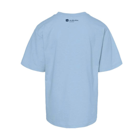 The Aubie Loves Math | Youth Light Blue Tee