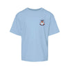 The Aubie Loves Music | Youth Light Blue Tee