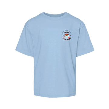 The Aubie Loves Music | Youth Light Blue Tee