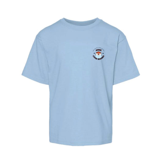 The Aubie Loves Reading | Youth Light Blue Tee