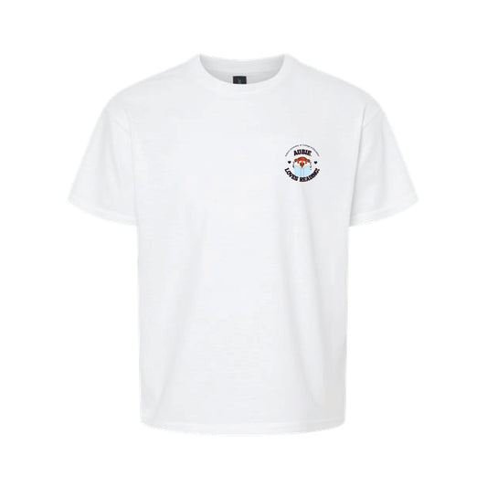 The Aubie Loves Reading | Youth White Tee