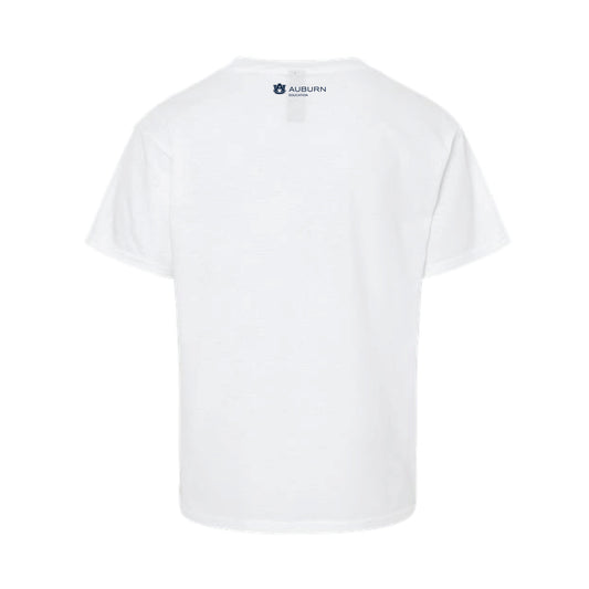 The Aubie Loves Writing | Youth White Tee