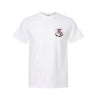 The Aubie Loves Writing Adult White Tee