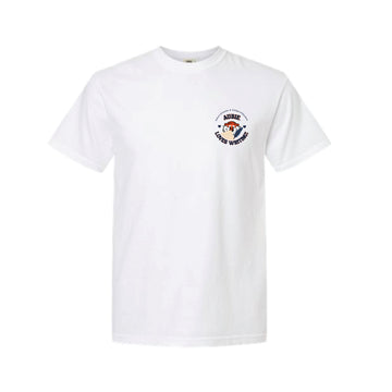 The Aubie Loves Writing Adult White Tee