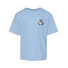 The Aubie Loves Writing | Youth Light Blue Tee
